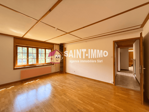 Chalet de deux appartements (3 & 6.5 pièces) avec jardin arboré de 840 m2, terrasse et garages 5