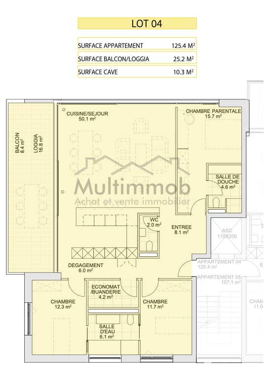 Appartement neuf de standing de trois chambres dans un cadre de vie privilégié à Aubonne 4