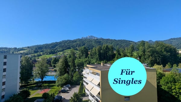 Grosszügige 1.5-Zimmerwohnung mit herrlicher Aussicht