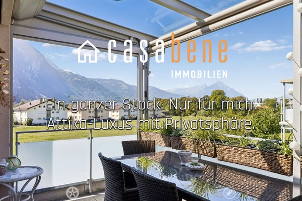 Hochwertige Attikawohnung mit weiter Aussicht und wohltuender Privatsphäre