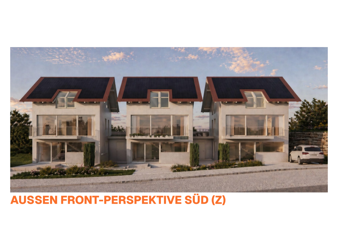 Neubau von drei modernen Upside Down Einfamilienhäuser in der Seelandgemeinde Jens