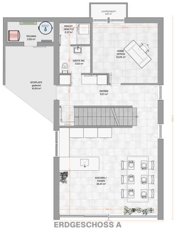 Neubau von drei modernen Upside Down Einfamilienhäuser in der Seelandgemeinde Jens