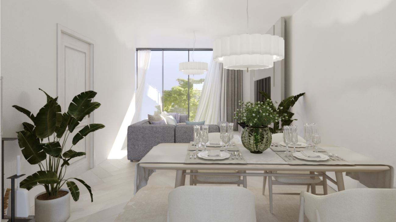 Dreigeschossige Maisonette mit Terrasse, Licht & Struktur