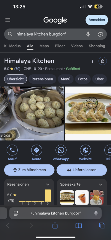 Tibetisch-asiatisches Take-Away mit 6 Sitzplätzen und Ausbaupotenzial zu verkaufen