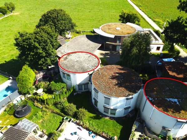 Architektonische Meisterwerke: Zwei exklusive Rundhäuser in Top-Lage mit je 150m2 auf einem 902m2 Grundstück, ideal für eine grosse Familie oder Investoren. 2