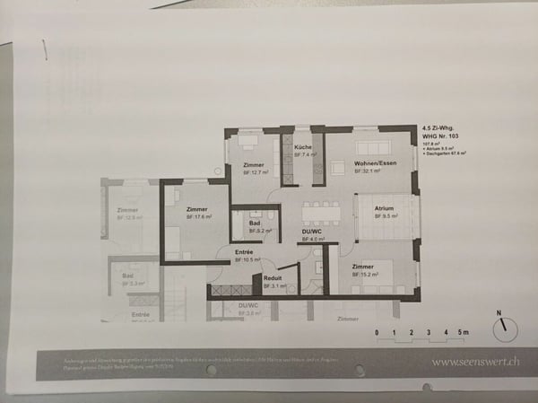 4.5 Zimmer Eigentumswohnung mit Dachterrasse am Mattenbach 5