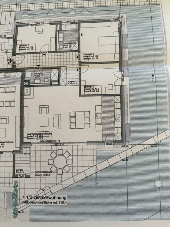 Moderne Gartenwohnung im Grünen mit schöner Aussicht, 3.5 bis 4.5 Zimmerwohnung CHF 920.000 16
