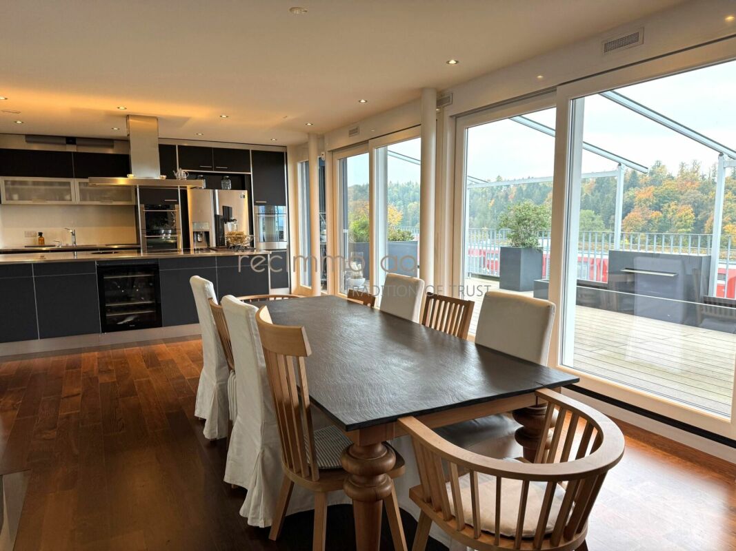 Exklusive 5.5-Zimmer-Wohnung mit 300 m² Terrasse in Döttingen - Raum, Komfort und Stil auf höchstem Niveau