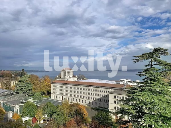 Magnificent luxury apartment with panoramic view of Lake Geneva