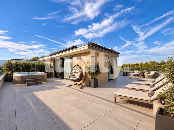 Magnifique attique en duplex avec rooftop et vue lac 1