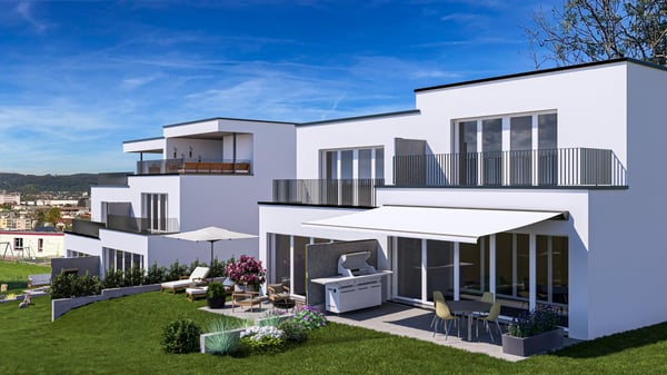 Sonnige Doppeleinfamilienhäuser an erhöhter Lage in Pratteln mit Weitsicht 12