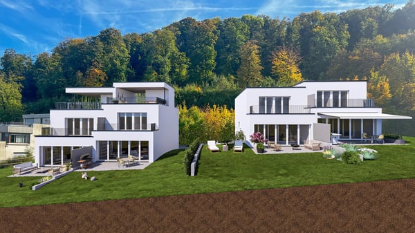 Sonnige Doppeleinfamilienhäuser an erhöhter Lage in Pratteln mit Weitsicht 4