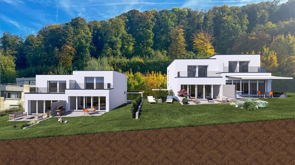 Sonnige Doppeleinfamilienhäuser an erhöhter Lage in Pratteln mit Weitsicht 3