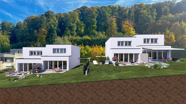 Sonnige Doppeleinfamilienhäuser an erhöhter Lage in Pratteln mit Weitsicht 2