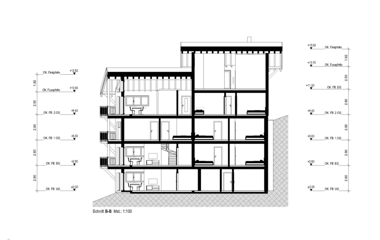 Progetto di costruzione nuovo di prima classe a Zermatt, albergo o 4 appartamenti duplex - residenza principale