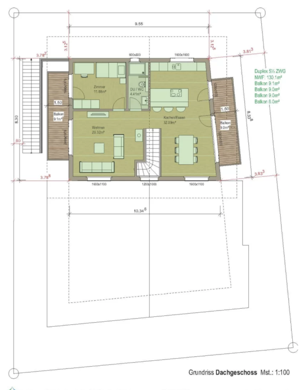 Progetto di costruzione nuovo di prima classe a Zermatt, albergo o 4 appartamenti duplex - residenza principale