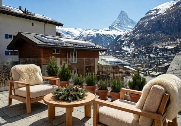Charmante Perle 2.5 Zimmer Zweitwohnung in Zermatt mit unverbaubarem Matterhornblick 1