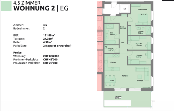 Attraktives Mehrfamilienhaus mit 8 modernen und stilvollen 4.5/5.5 Zi. Wohnungen 24