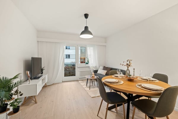 Renovierte 1.5-Zi-Gartenwohnung