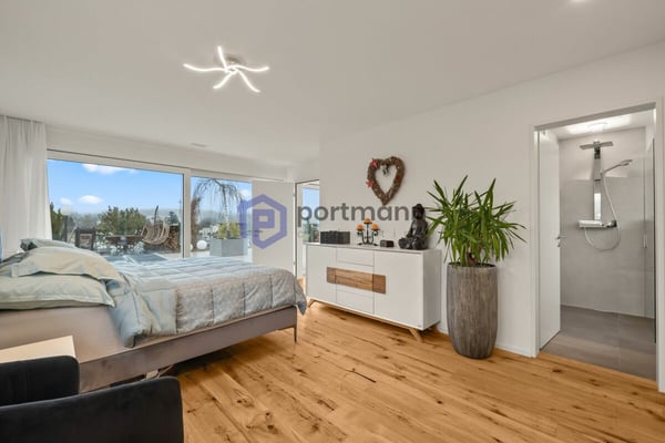 Sehr gepflegte, neuwertige Attika-Wohnung mit div. Extras wie Riesen-Terrasse, Lift mit direktem Zugang in die Wohnung, übergrossen Parkplätzen usw. 3