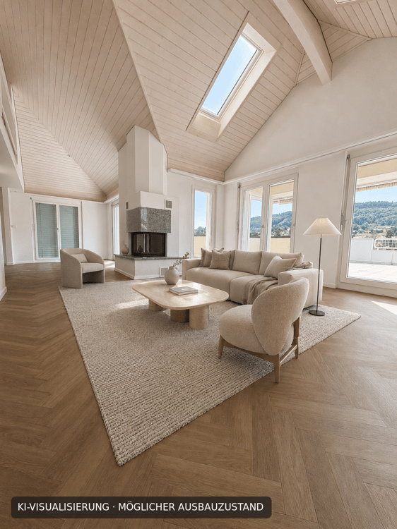 Einzigartige 6.5-Zimmer-Attika-Maisonettewohnung mit Galerie und Traumterrasse bald verfügbar! 2