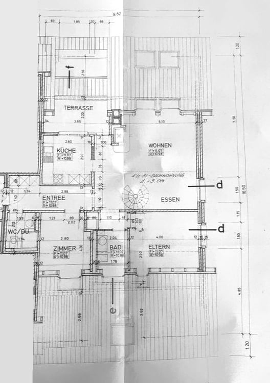 Renovierte 4.5-Zimmer-Dachwohnung mit Cheminée, Lift und Weitblick 15