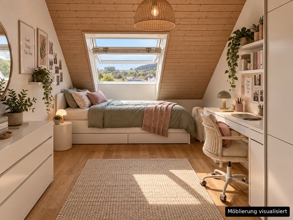 Renovierte 4.5-Zimmer-Dachwohnung mit Cheminée, Lift und Weitblick 7