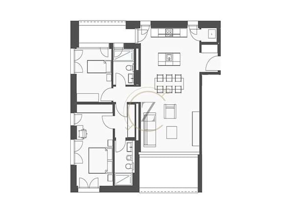 Nuovo appartamento 1.5 locali con balcone 13
