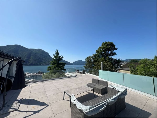 Attico di lusso esclusivo sul Lago di Lugano 1