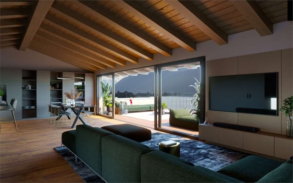 Esclusiva Residenza Fronte Lago con Terrazza Panoramica e Vista Mozzaf 4