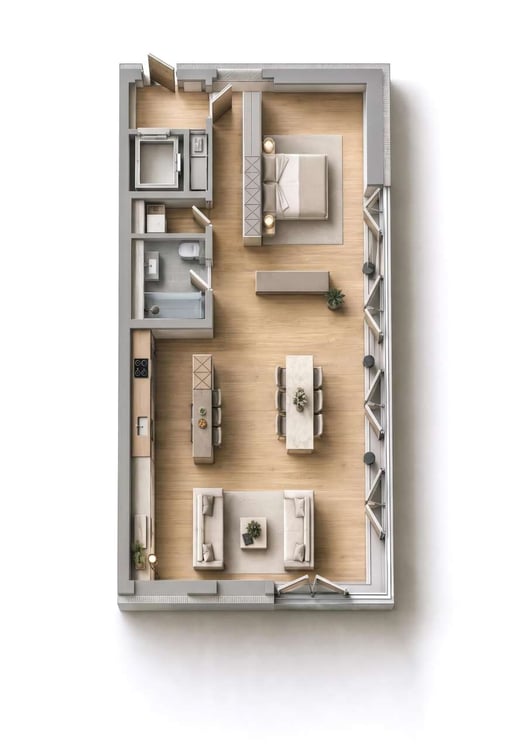 3.5 locali moderno con piscina e vista Alpi - Arbedo 13