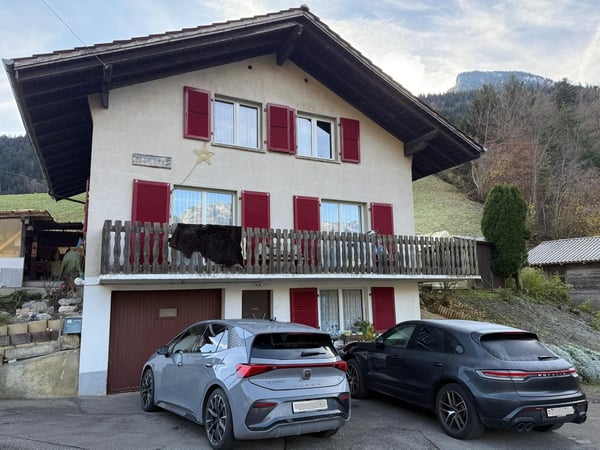 Charmantes 1-Zimmer-Einfamilienhaus mit Bergblick in Därstetten sowie Scheune und 8700m2 Land 2