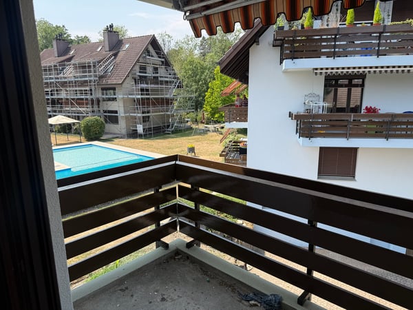 Charmante renovierte 4-Zimmer-Wohnung mit Gemeinschaftspool/Sauna und Garage in Dotzigen 4