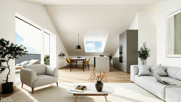Superbe attique de 3.5 pièces avec grand balcon 1