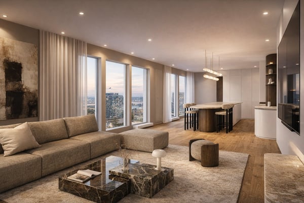 Unique penthouse with rooftop and swimming pool and amazing view on the lake and the Jet d’Eau 9