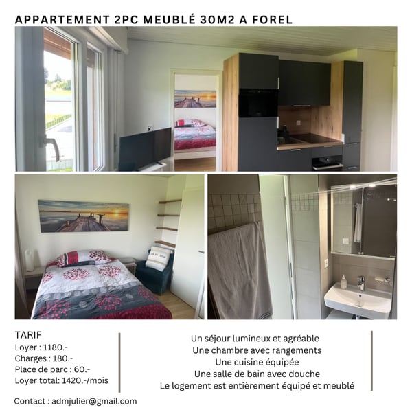 Charmant appartement 2 pièces à Forel (Lavaux) 1