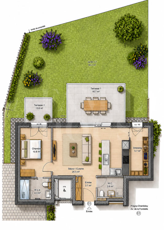 CASATAX: appartement neuf à vendre en rez-de-jardin et à deux pas des Organisations Internationales 6
