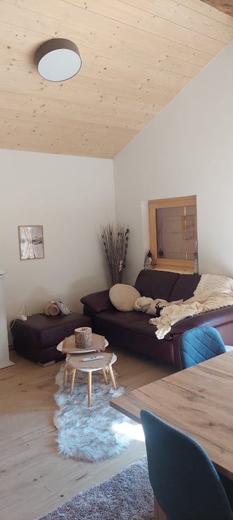 A louer à la saison petit chalet neuf meublé en dessus de Bruson 2