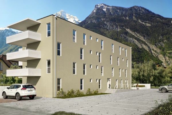 Appartement neuf de 3.5 pièces avec balcon et vue sur les montagnes à Saxon 2