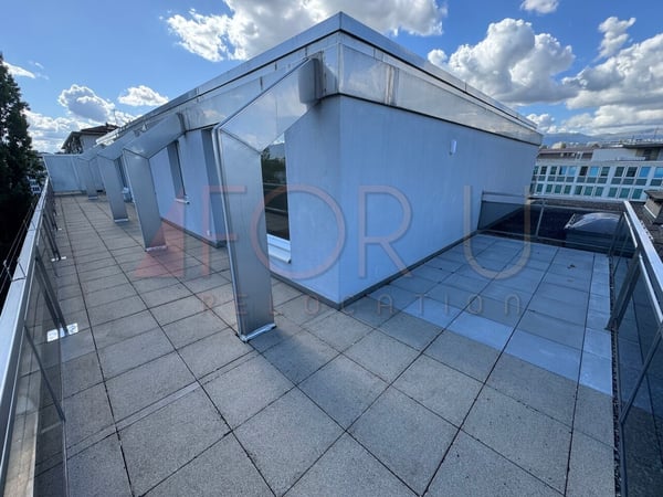 Superbe attique 1.5 pièces neuf avec 2 terrasses et vue près de l'ONU 2