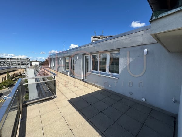 Superbe attique 1.5 pièces neuf avec 2 terrasses et vue près de l'ONU 7