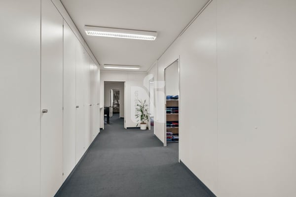 Top-Investitionsobjekt in Muttenz für Handwerker - Schreinerei, Büros, Lager, Tiefgarage, & Wohnung in Industriezone 12