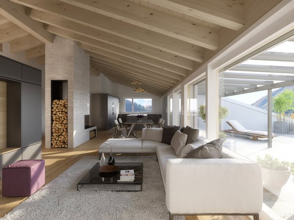 Exklusiver Zweitwohnsitz in Davos-Frauenkirch! 4.5-Zimmer-Dachwohnung 5