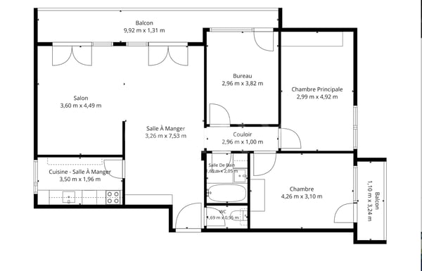 Rendement 3,5% - Lot de 8 appartements - Meyrin (GE) 2