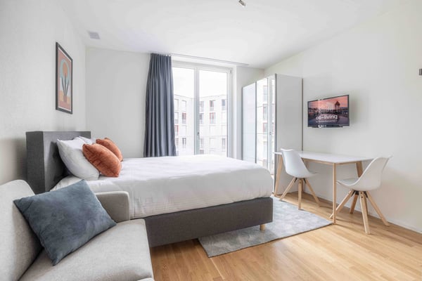 ✨ Superbe Studio Meublé à Kriens – Résidence Moderne avec Salle de Sport & Espace Co-Living ✨ 1