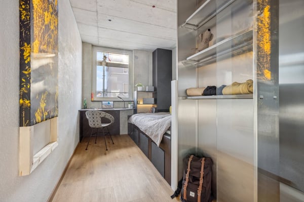Modern Student Room at Le Lumen – All-Inclusive Living in Crissier 1