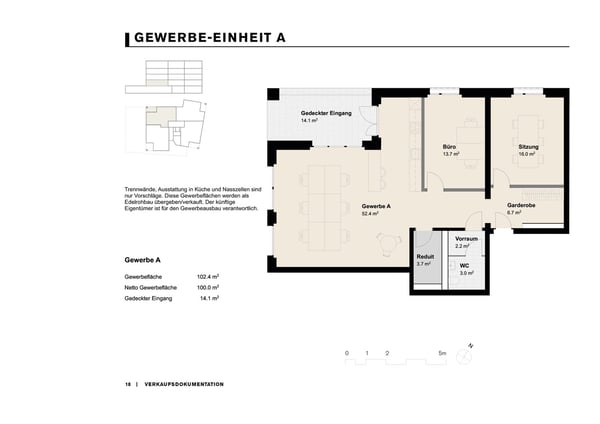 Haus Sternen im Zentrum von Schattdorf - Gewerbe-Einheit A 2