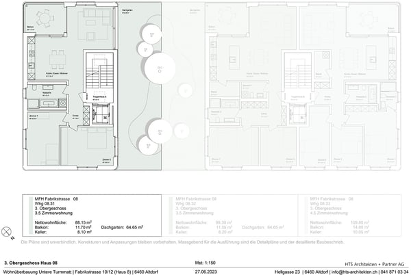 3½-Zimmer-Dachgartenwohnung - 8.31 6