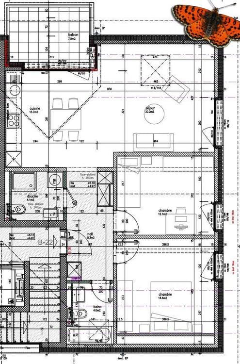 1 ½ pièces - Meublé avec balcon ! 9