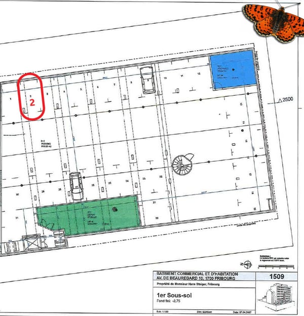 FRIBOURG - Place de parc voiture intérieure 1